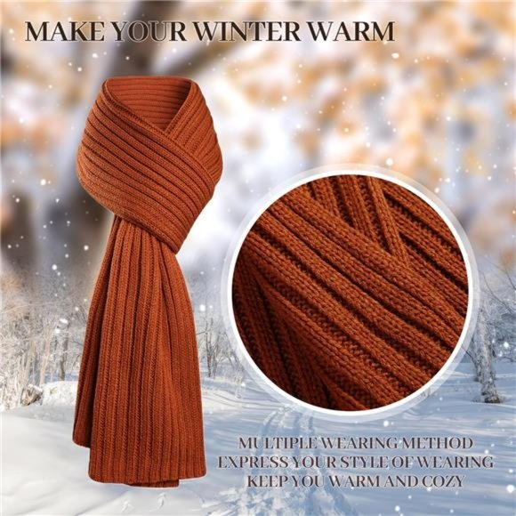 Winter Beanie Hat Long Scarf Glove Set for Women main image 7